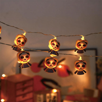 Uglysweatershops Halloween Strange Ghost Elf Decorative String Lights