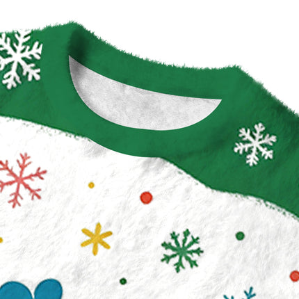 Uglysweatershops Everything is illegal Fuzzy Christmas Ugly Sweatshirt