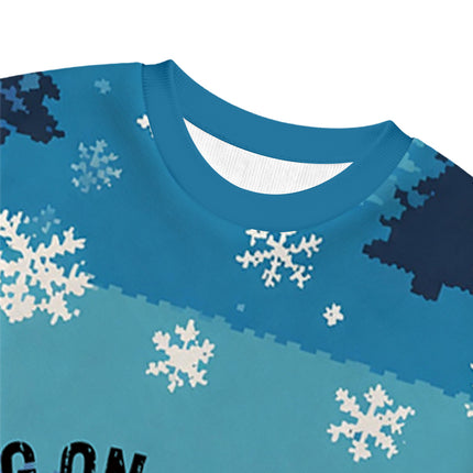 Uglysweatershops Overthink Raccoon Christmas Ugly Sweatshirt