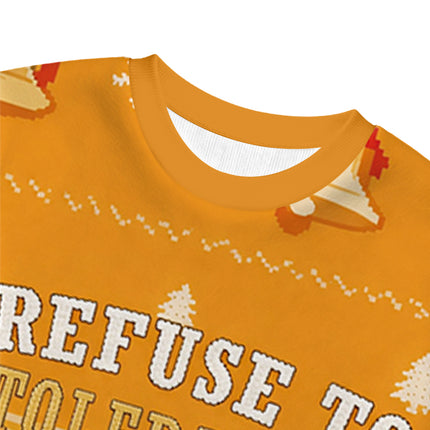 Uglysweatershops I Refuse to Tolerate Gluten Christmas Ugly Sweatshirt
