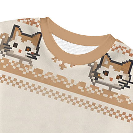 Uglysweatershops Bomboclat Fish Cat Meme Christmas Ugly Sweatshirt