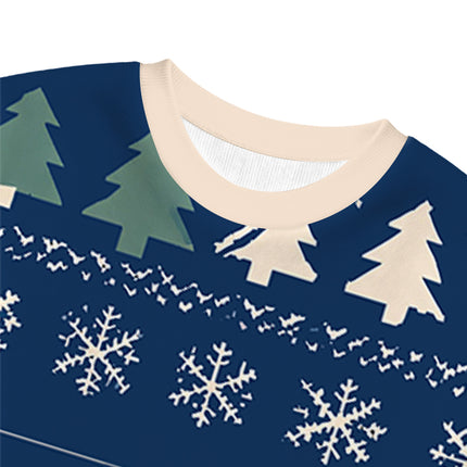 Uglysweatershops Capybara Surfing Christmas Ugly Sweatshirt