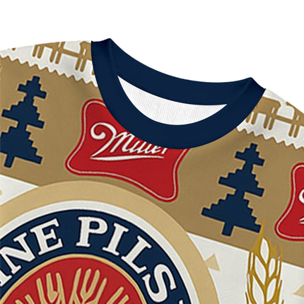 Uglysweatershops Fine Beer Christmas Ugly Sweatshirt