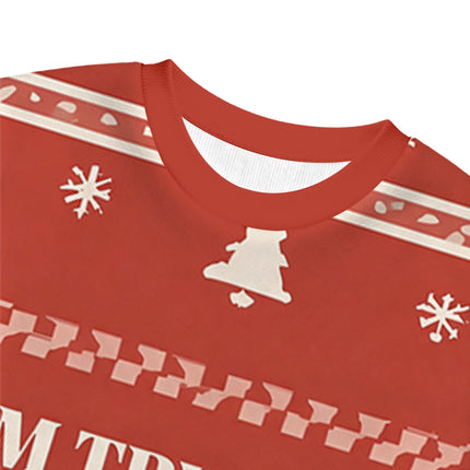 Uglysweatershops I'm Trying My Best Christmas Ugly Sweatshirt