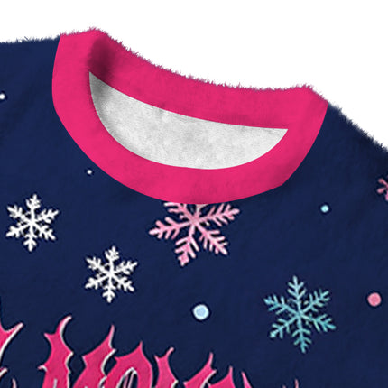 Uglysweatershops Anal Monster Cat Fuzzy Christmas Ugly Sweatshirt