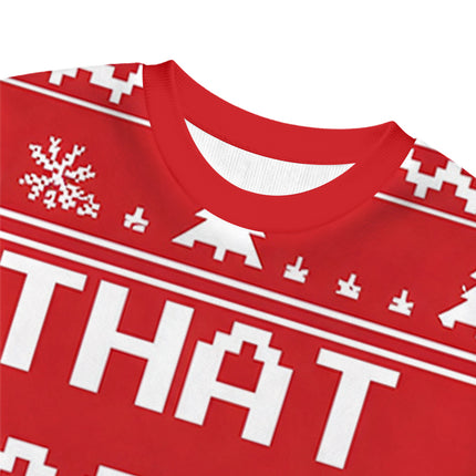 Uglysweatershops Red That Wasn't Very Data-Driven of You Christmas Ugly Sweatshirt