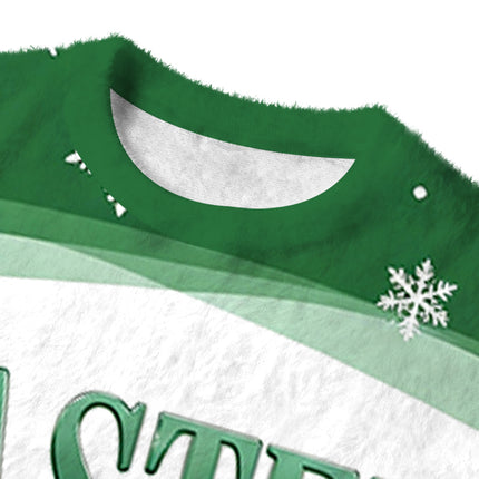 Uglysweatershops Master Baiter Retro Fuzzy Christmas Ugly Sweatshirt