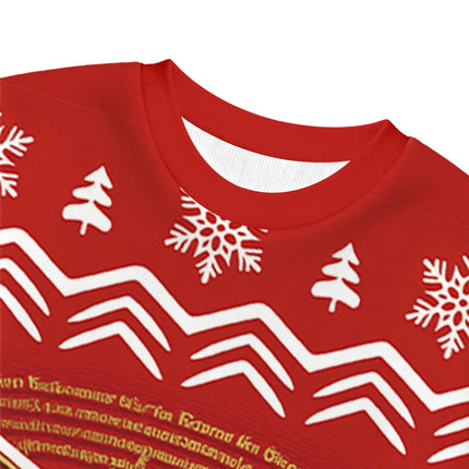 Uglysweatershops Red Beer Christmas Ugly Sweatshirt