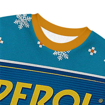 Uglysweatershops Orange Beer Christmas Ugly Sweatshirt