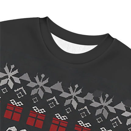 Uglysweatershops Look at Me Being Festive Skeleton Christmas Ugly Sweatshirt