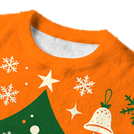 Uglysweatershops Tummy Ache Survivor Meme Fuzzy Christmas Ugly Sweatshirt