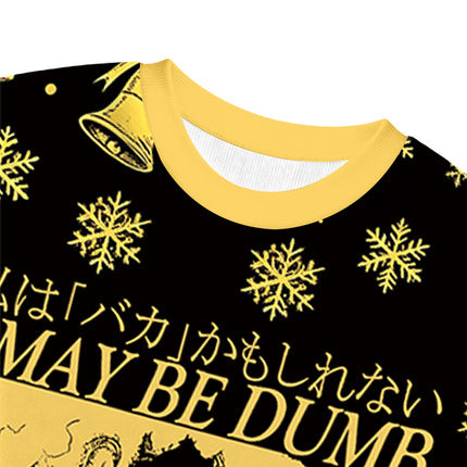 Uglysweatershops I May Be Dumb Christmas Ugly Sweatshirt
