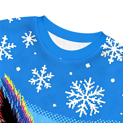 Uglysweatershops Technicat Glitch Christmas Ugly Sweatshirt