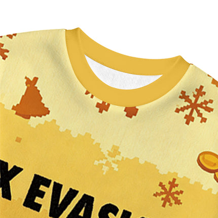 Uglysweatershops Tux Evasion Funny Christmas Ugly Sweatshirt