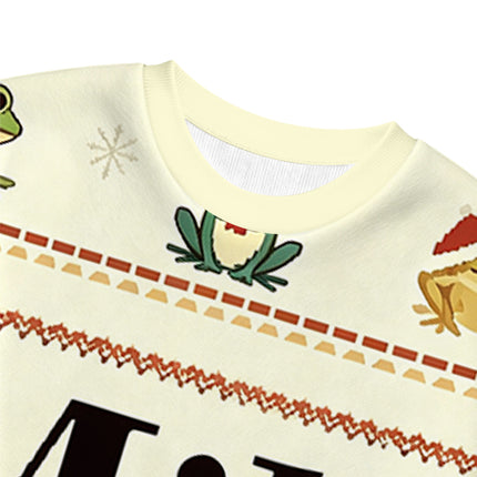 Uglysweatershops Man I Love Frogs Meme Christmas Ugly Sweatshirt