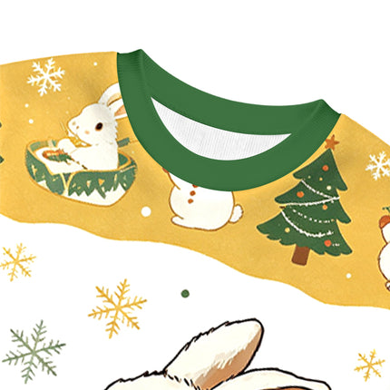 Uglysweatershops Bunny:One More Bowl Christmas Ugly Sweatshirt