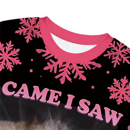 Uglysweatershops I Forgor Funny Cat Meme Christmas Ugly Sweatshirt