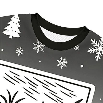 Uglysweatershops The Fool Christmas Ugly Sweatshirt
