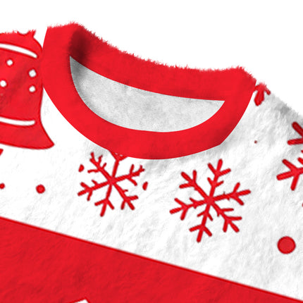 Uglysweatershops Pleae Don't Fuzzy Christmas Ugly Sweatshirt