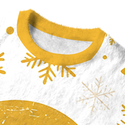 Uglysweatershops I Hate You Smiley Face Fuzzy Christmas Ugly Sweatshirt