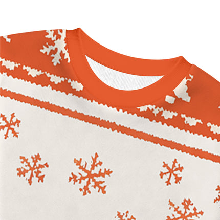 Uglysweatershops Smkong Orange Cat Christmas Ugly Sweatshirt