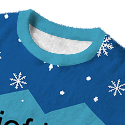 Uglysweatershops Chief Keef Fish Fuzzy Christmas Ugly Sweatshirt