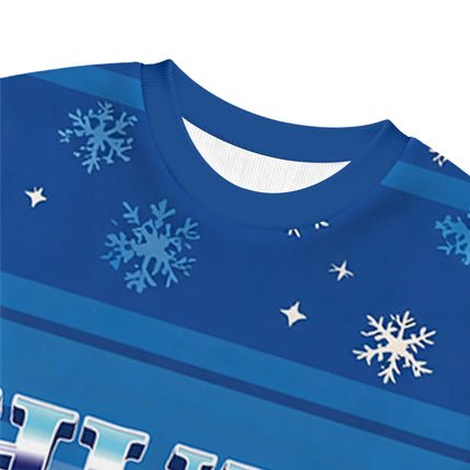 Uglysweatershops Huh Cat Funny Dank Meme Moon Christmas Ugly Sweatshirt