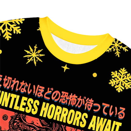 Uglysweatershops Countless Horrors Await But Remain Faithful to the Cheese Christmas Ugly Sweatshirt