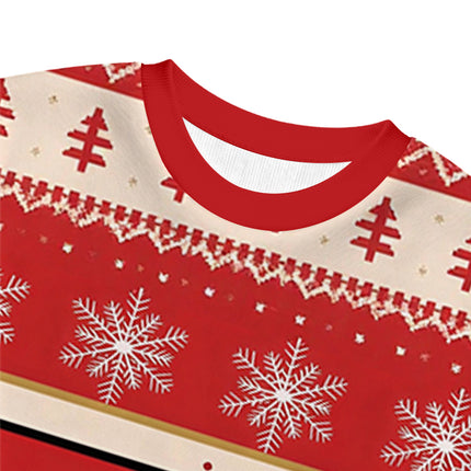 Uglysweatershops Red Cig Christmas Ugly Sweatshirt