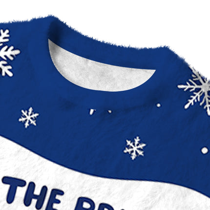 Uglysweatershops I Am the Primary Breadloser of My Household Fuzzy Christmas Ugly Sweatshirt