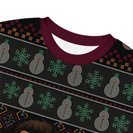 Uglysweatershops Laughing Man Christmas Ugly Sweatshirt