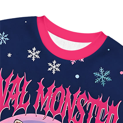 Uglysweatershops Anal Monster Cat Christmas Ugly Sweatshirt