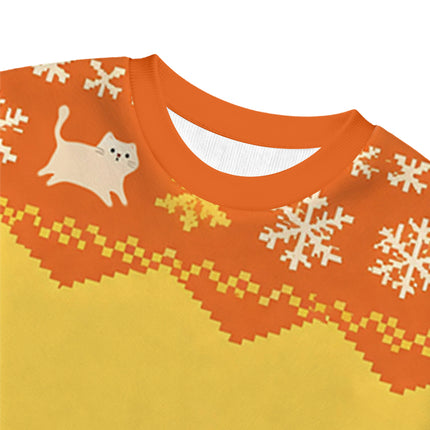Uglysweatershops I Eat Cement Yellow Christmas Ugly Sweatshirt