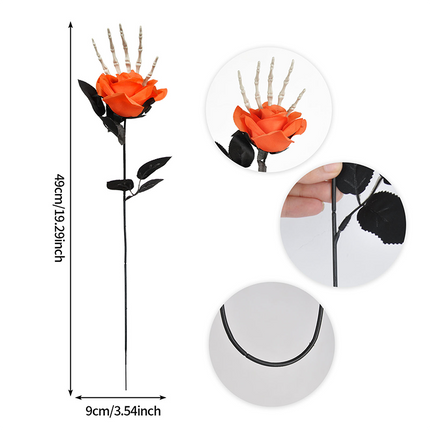 Uglysweatershops 10-Piece Halloween Demon Eye 10-piece Simulation Rose Decoration