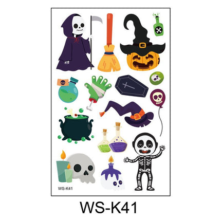 Uglysweatershops Random 10-piece Children's Cartoon Glowing Tattoo Stickers
