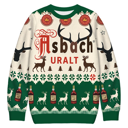 Uglysweatershops Brown Deer Christmas Ugly Sweatshirt