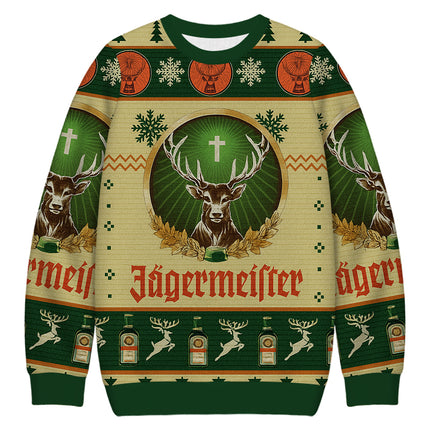 Uglysweatershops Yellow Beer Christmas Ugly Sweatshirt