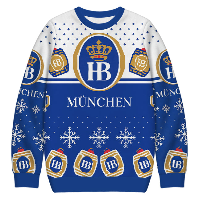 Uglysweatershops HB Vintage Christmas Ugly Sweatshirt