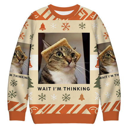 Uglysweatershops Wait Im Thinking Meme Christmas Ugly Sweatshirt