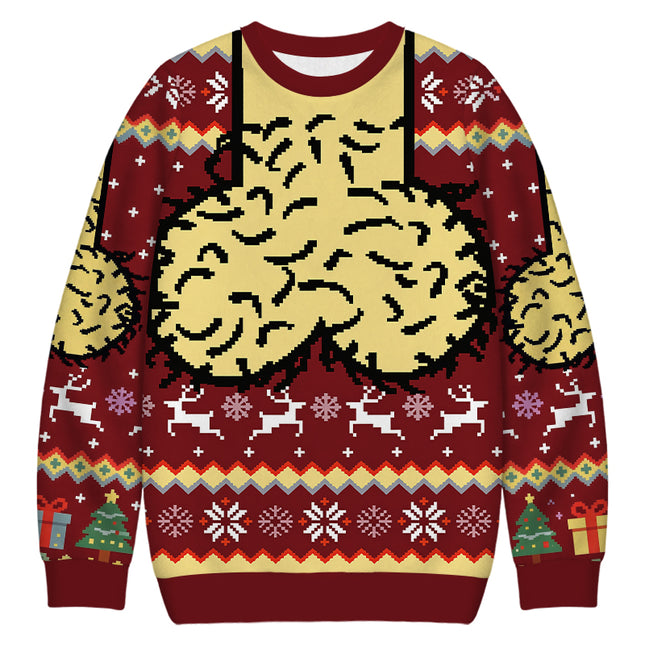 Uglysweatershops Hilarious Naughty Christmas Ugly Sweatshirt