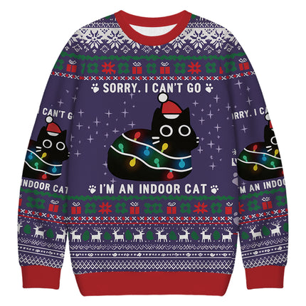 Uglysweatershops Everything Is Fine Funny Christmas Ugly Sweatshirt