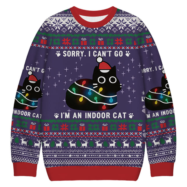 Uglysweatershops Everything Is Fine Funny Christmas Ugly Sweatshirt