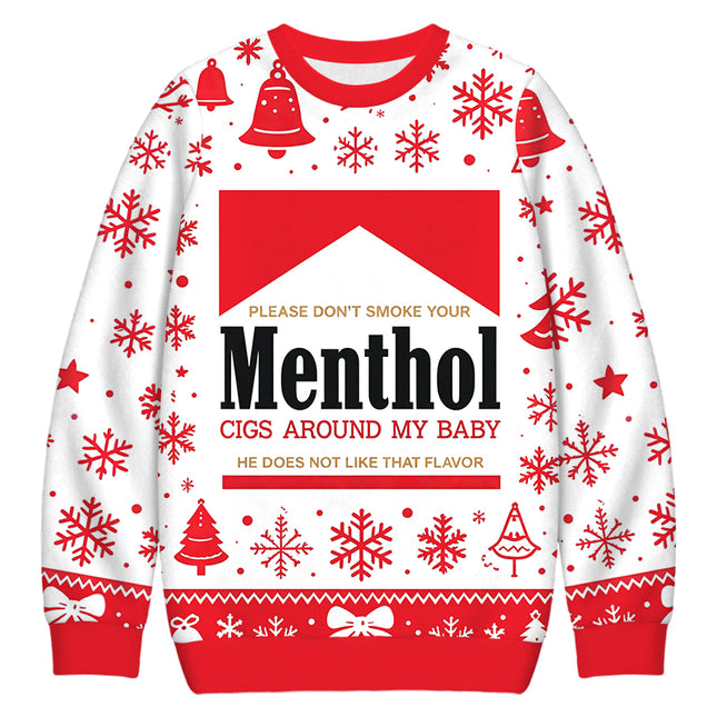 Uglysweatershops Pleae Don't Christmas Ugly Sweatshirt