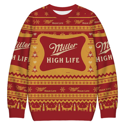 Uglysweatershops High Life Christmas Ugly Sweatshirt