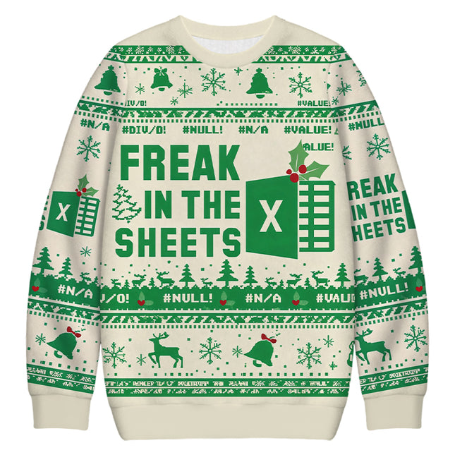 Uglysweatershops This Calls for a Spreadsheet Christmas Ugly Sweatshirt