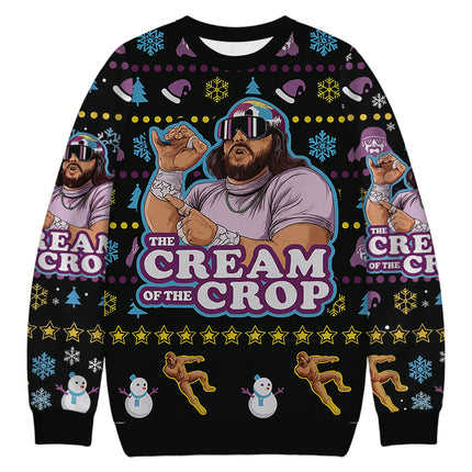 Uglysweatershops The Jesus of the Crop Christmas Ugly Sweatshirt