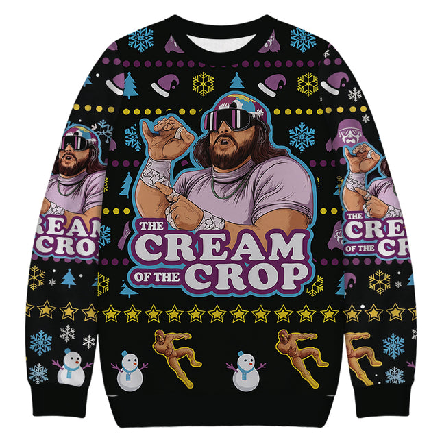 Uglysweatershops The Jesus of the Crop Christmas Ugly Sweatshirt