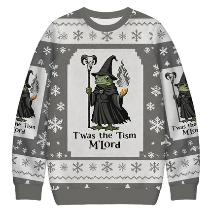 Uglysweatershops Witch Frog Christmas Ugly Sweatshirt