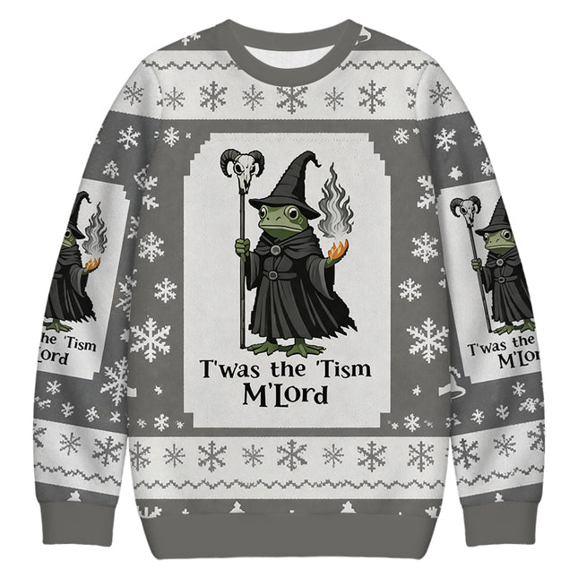Uglysweatershops Witch Frog Christmas Ugly Sweatshirt