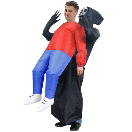 Uglysweatershops Halloween Grim Reaper Carry Me Inflatable Costume